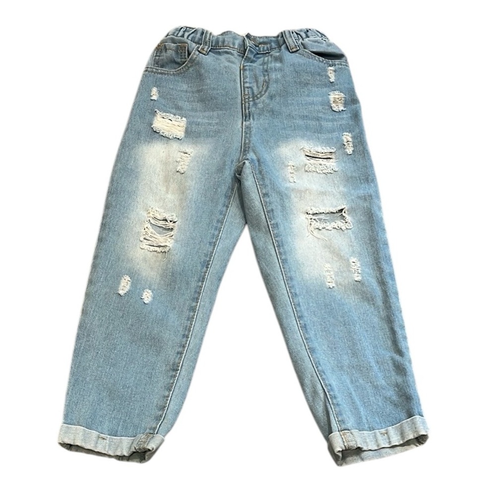 SHEIN | EUC Distressed Tapered Jeans
